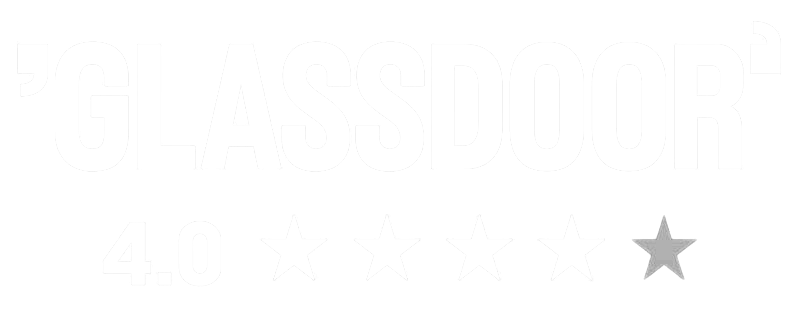 glassdoor white logo